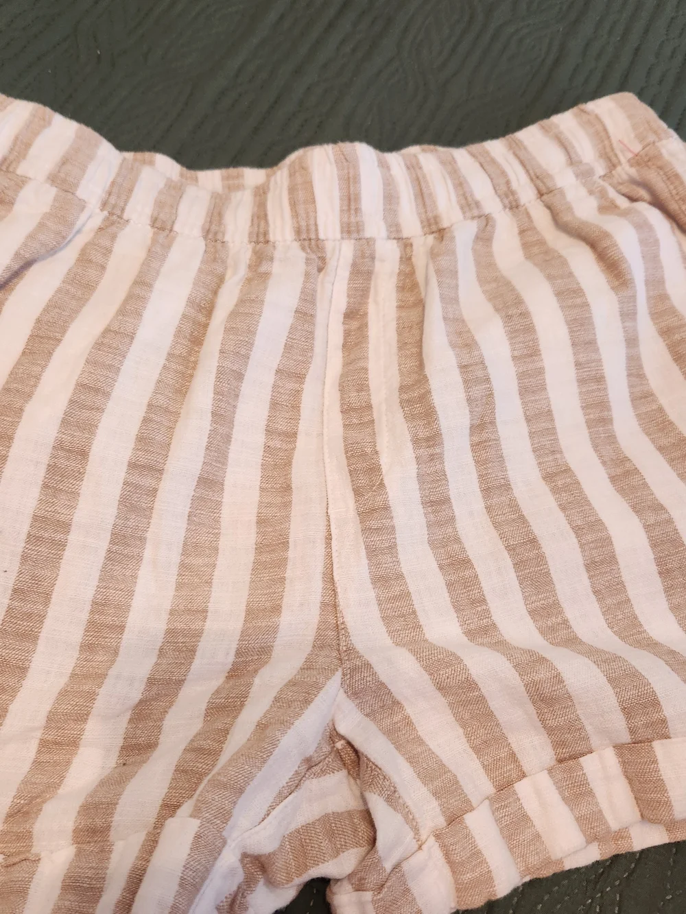 Linen Blend Striped Casual Women's Shorts  Draper James Old Navy Sz Medium